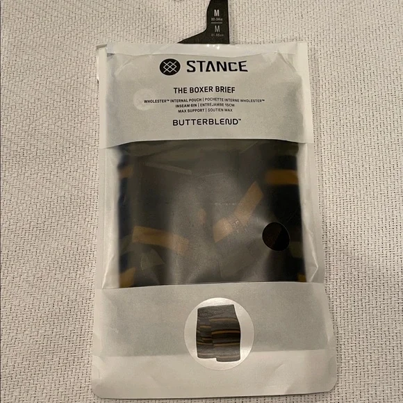 NWT Stance Mens Butterblend Wholester Pouch Black Boxer Briefs, Size Medium - Picture 2 of 6